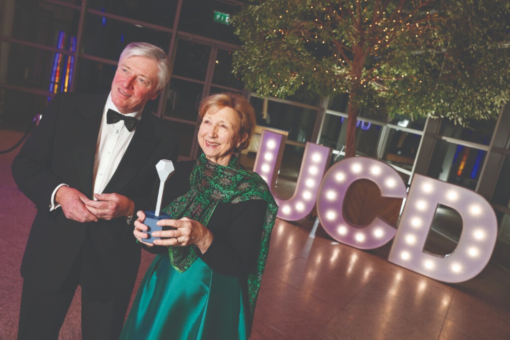 Pat Kenny, MC, with award winner Olivia O’Leary.