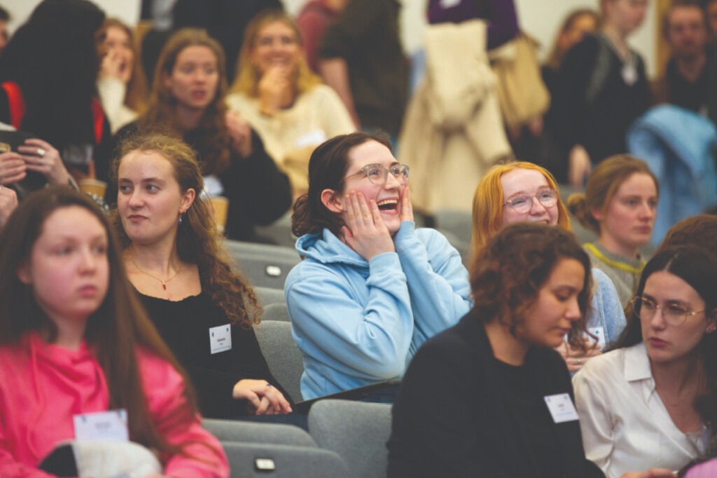 Students at the Career Mentoring launch.