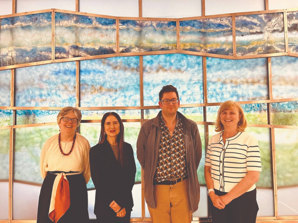 Prof. Kathleen James-Chakraborty, Prof. Lynda Nead, Assoc. Prof. Philip Cottrell, Head of School of Art History & Cultural Policy and College Principal, Prof. Regina Uí Chollatáin. 