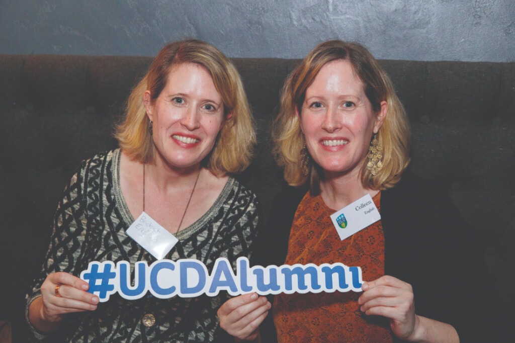 Colleen and Bridget English at the UCD alumni reception in Chicago, 1 November 2023.