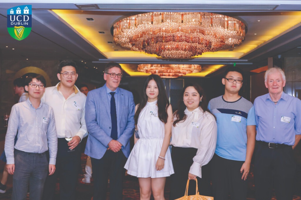 Prof. Paul Fanning with alumni in Beijing in July. 