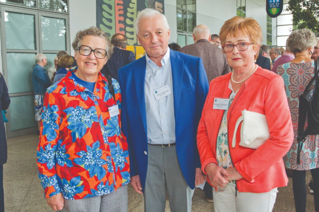 Olwyn Lanigan BSc 1973, John Kavanagh BSc 1973, Barbara Cantwell BSc 1973.