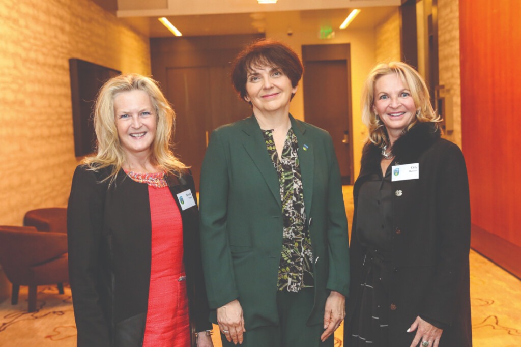 Brenda Tierney, UCD President, Prof. Orla Feely and Orla MacLean.