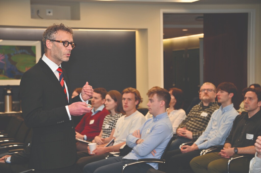 Prof. Joe Peppard and alumni in New York, October 2023.