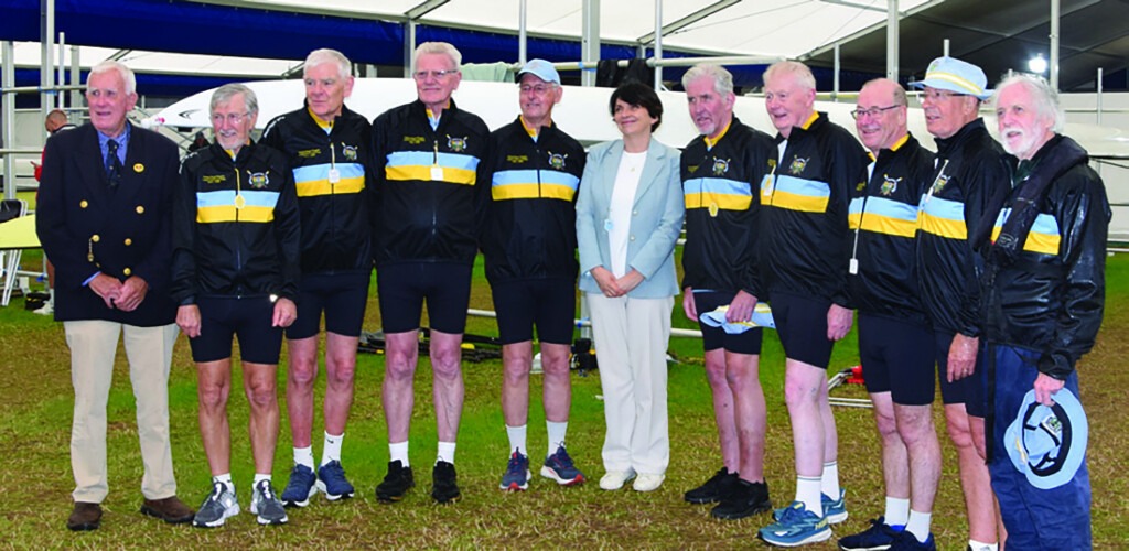 UCD Boat Club celebrates the Animals’ 50th Anniversary win at the Henley Royal Regatta.