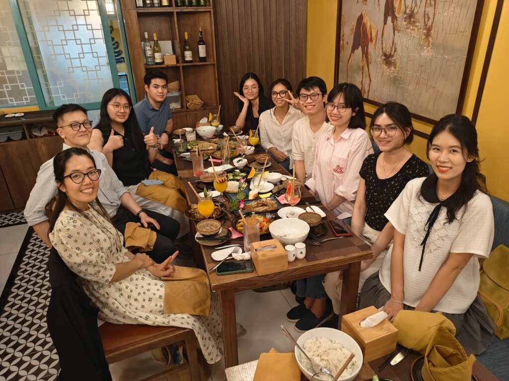UCD alumni gather for dinner in Hanoi, Vietnam.