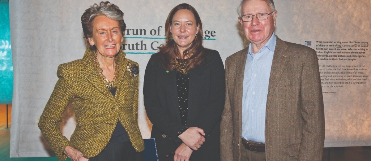 Celestine Phelan, Jordan Campbell, CEO of UCD Foundation, and Bill Phelan.