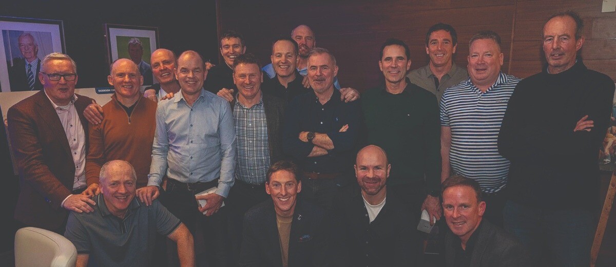 Back Row: John Reilly (Cavan), Ultan Keane (Dublin), Johnny Quinn (Kildare), Neil Reynolds (Meath), Ciaran McManus (Offaly), David Nestor (Mayo), Mick O’Dowd (Meath) (VC), Fachtna Collins (Cork) (C), Dan Flynn (Down), Kieran Hartnan (Meath), Joe Coyle (Monaghan), Derek O’Donoghue (Carlow), Tommy O’Sullivan (Kerry). Front Row: Con Kelly (Limerick), Trevor Giles (Meath), John Divilly (Galway), Bosco French (Kildare).