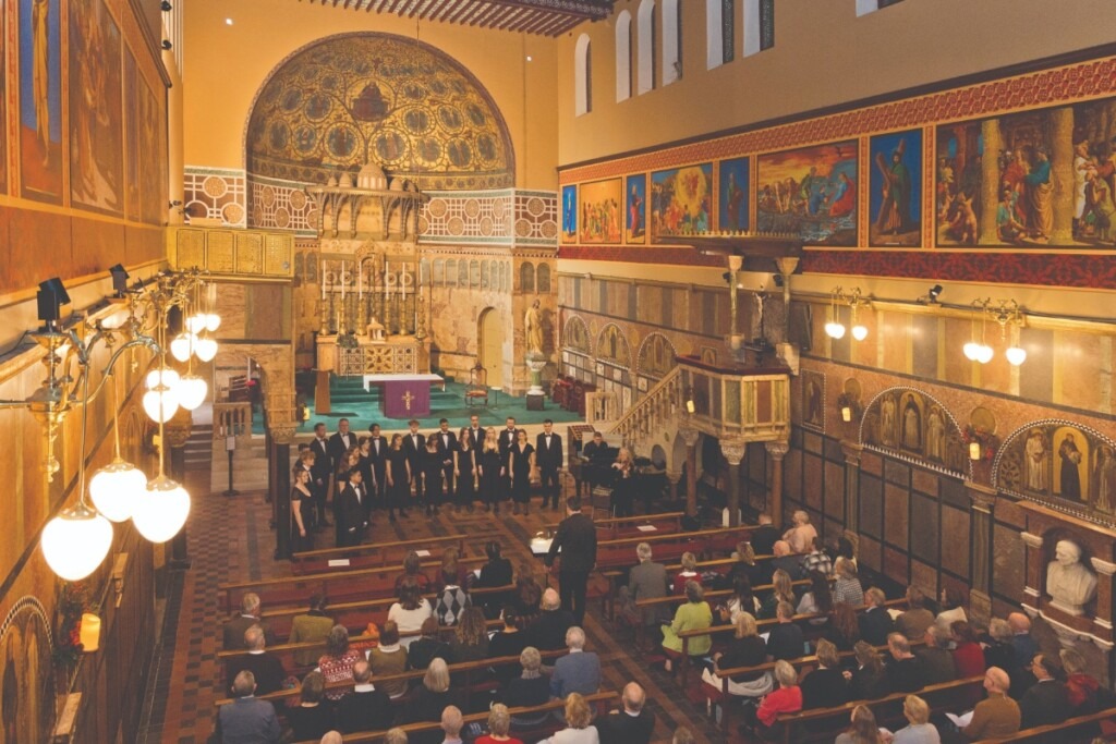 The Christmas concert at Newman University Church.