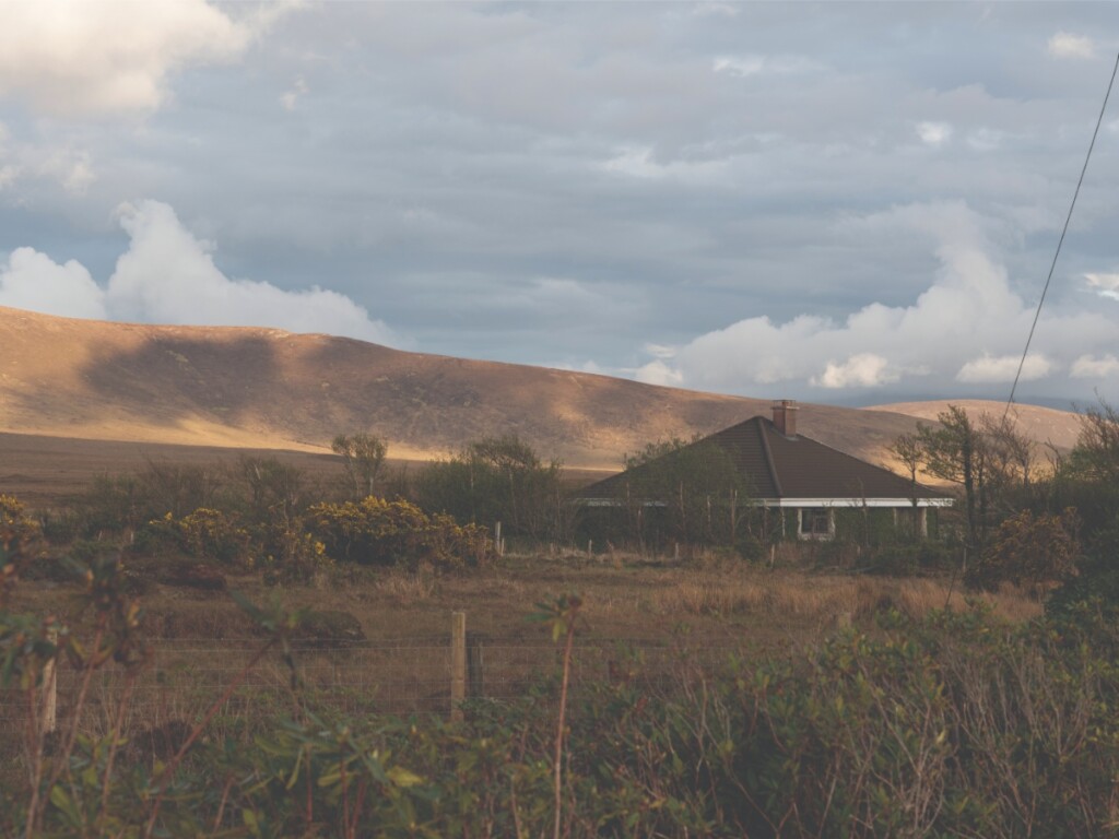 The cottage in the Wild Nephin National Park, near Ballycroy.
