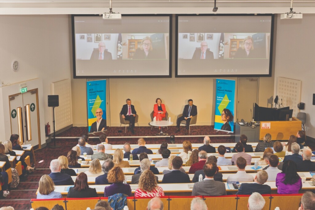 A panel discussion on ‘East meets West and Ireland Connects’, with speakers in Dublin joined online by panelists from St Louis, USA and Singapore.