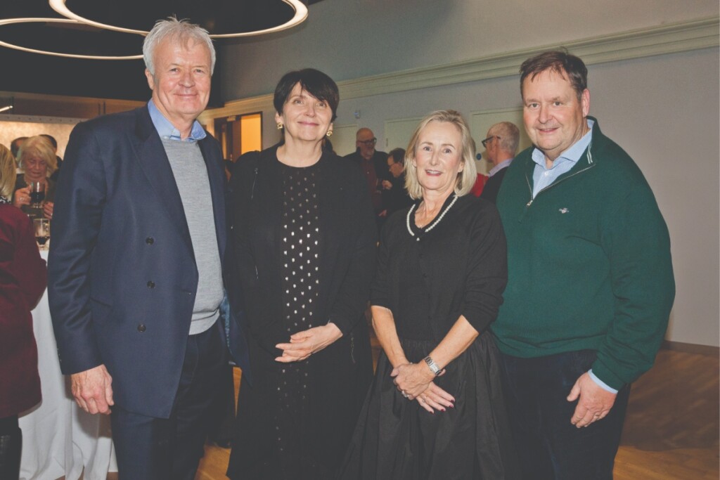 Tom O'Connor, ex-Chair UCD Foundation, Prof. Orla Feely, UCD President, Louise English, UCD Foundation Board, and Gerry Fitzpatrick, ex-UCD Foundation Board.