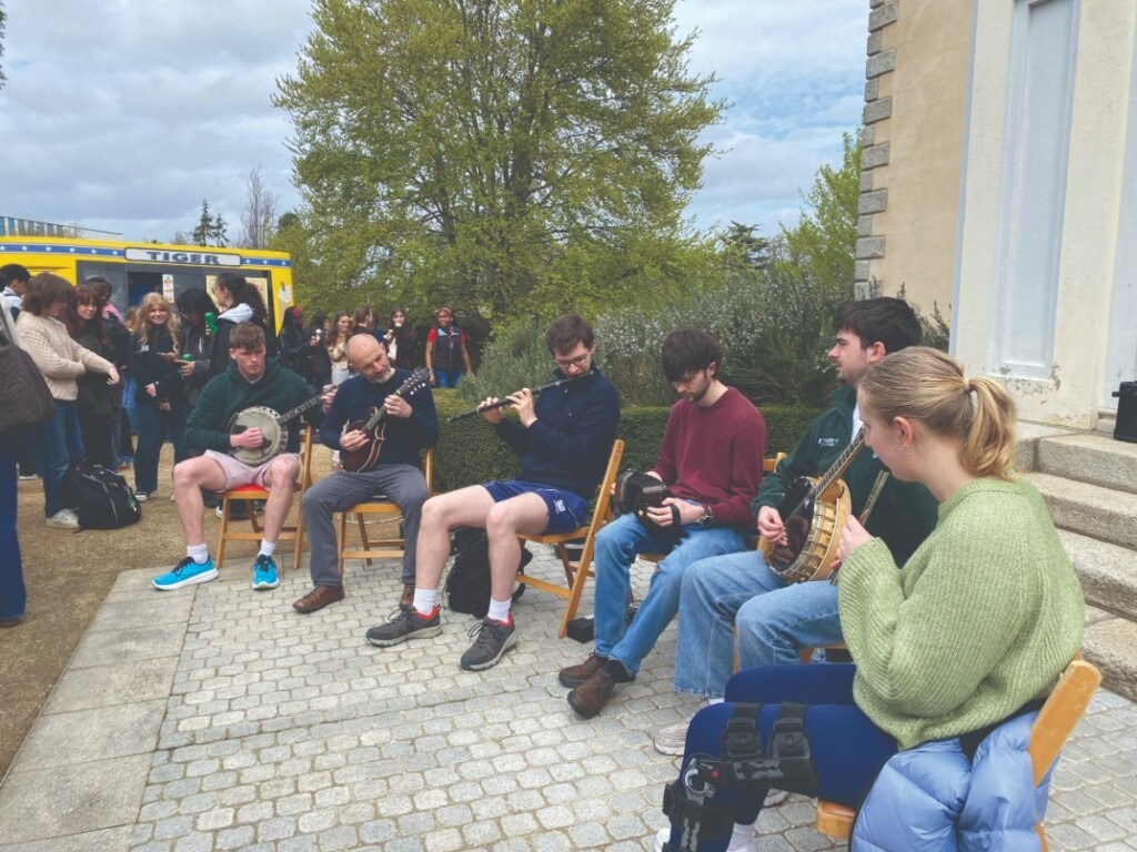 Traditional music provided by UCD students and Prof. Simon Kelly (second from left).