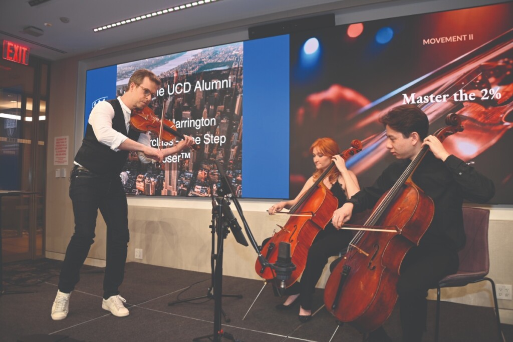 Gregory Harrington at the UCD Business Alumni event in New York.