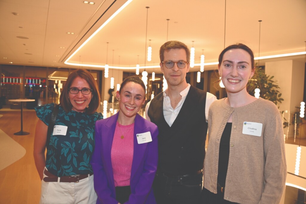 Paula Marchant, Jane McCooey and Cliodhna Connolly at the UCD Business Alumni event in New York.