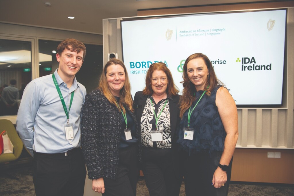 Singapore attendees Charlie Swords, DFA; Kate Simpson, JP Morgan; Audrey Healy, UCD; Paula Kenneally, Irish Chamber of Commerce.