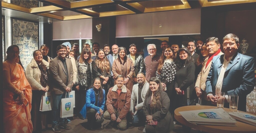 UCD representatives and alumni at the launch of the Delhi UCD Alumni Chapter in Delhi.