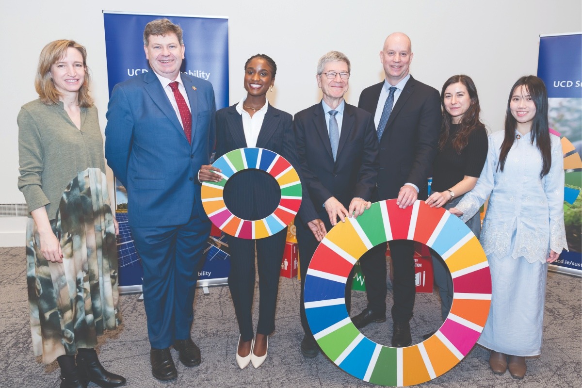 JEFFREY SACHS VISITS UCD