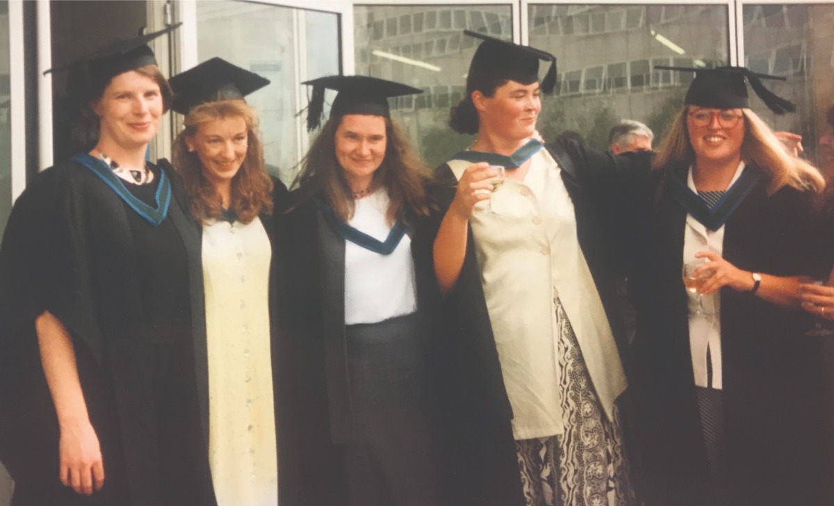 Patricia Reilly, Ciara Feeney-Reid, Tara Lovett, Ciara Downes and Els Dehaene.